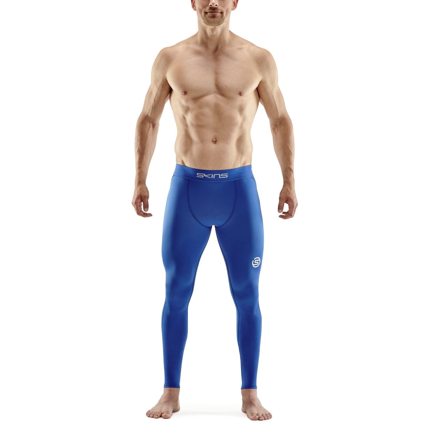 SKINS Men's Series-1 Long Tights - Bright Blue – SKINS Compression NZ