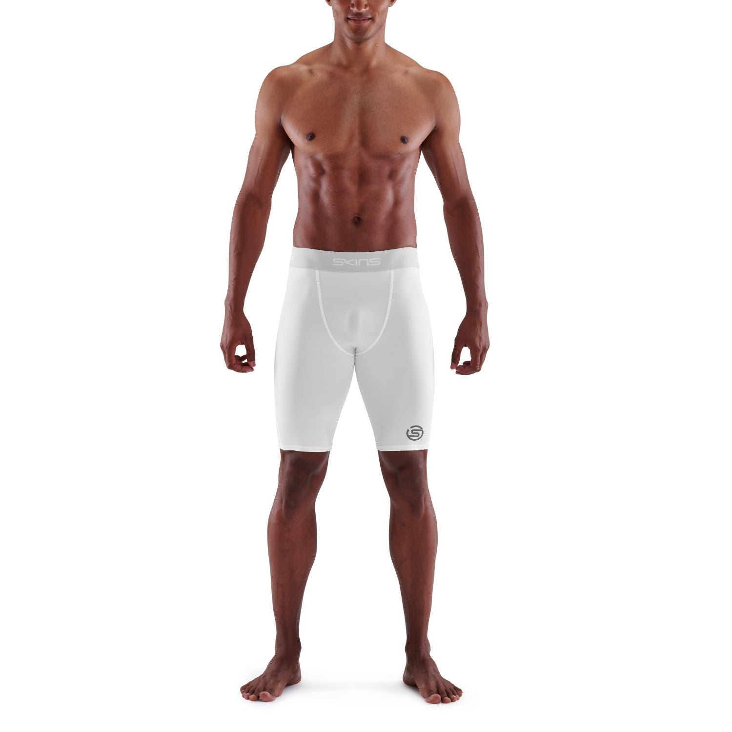 SKINS Men's Series-1 Half Tights - White – SKINS Compression NZ