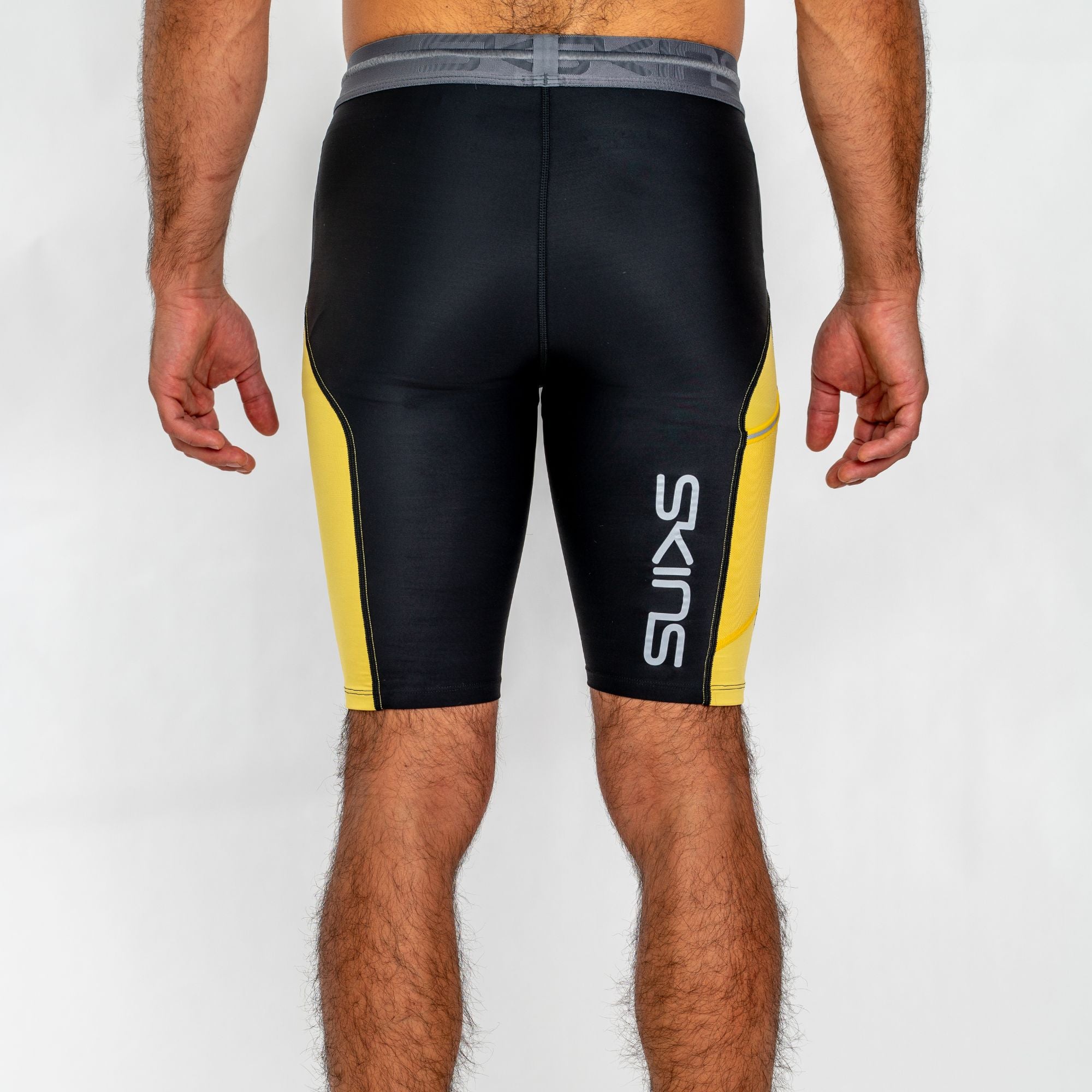 SKINS Men's Series-3 Half tights - Black/Yellow – SKINS Compression NZ