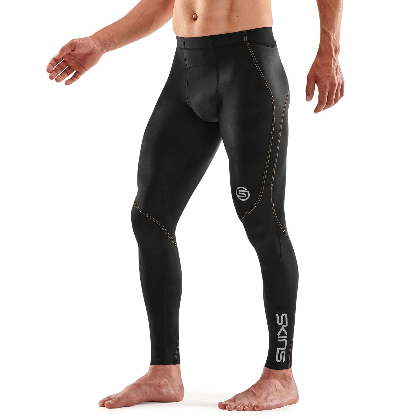 SKINS Men's 400 Long Tight - Black/Yellow – SKINS Compression NZ