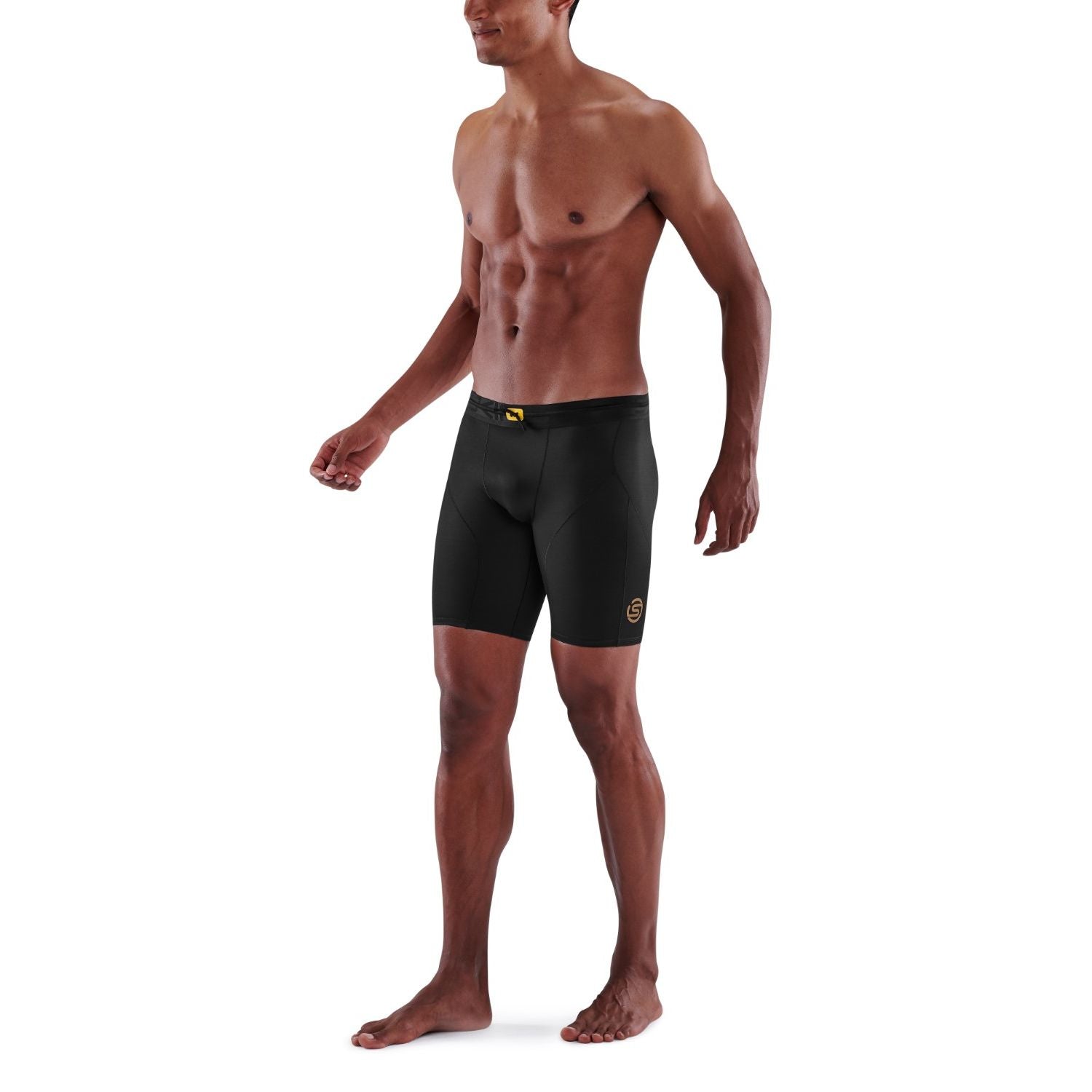 SKINS SERIES-5 MEN'S TRAVEL AND RECOVERY LONG TIGHTS BLACK - SKINS