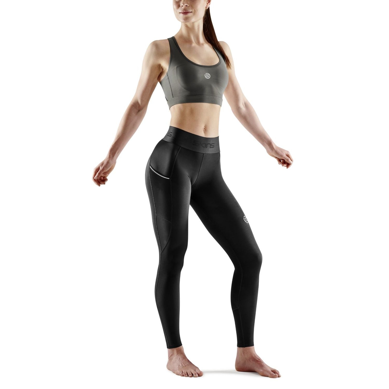 SKINS Women's Series-3 Travel & Recovery Long Tights - Black