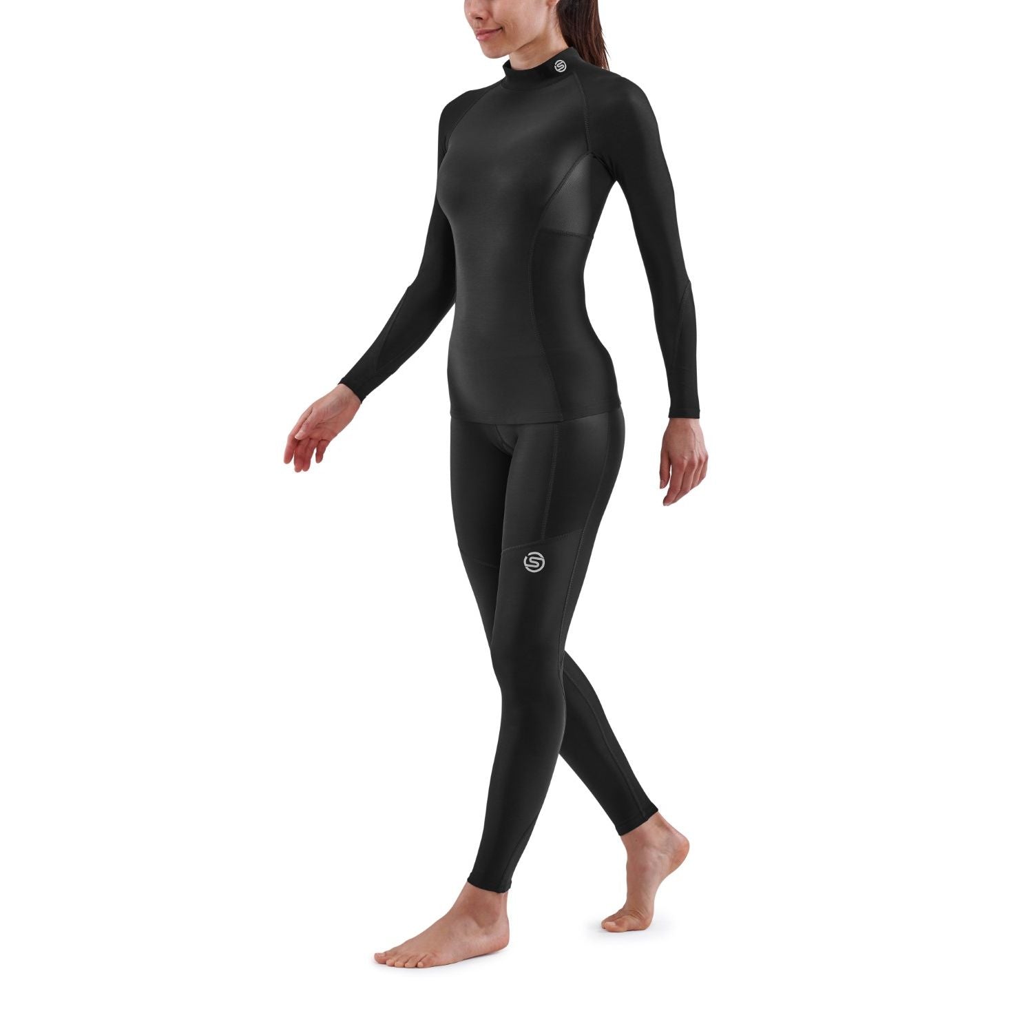 SKINS Women's Series-3 Thermal Long Sleeve Top - Black – SKINS