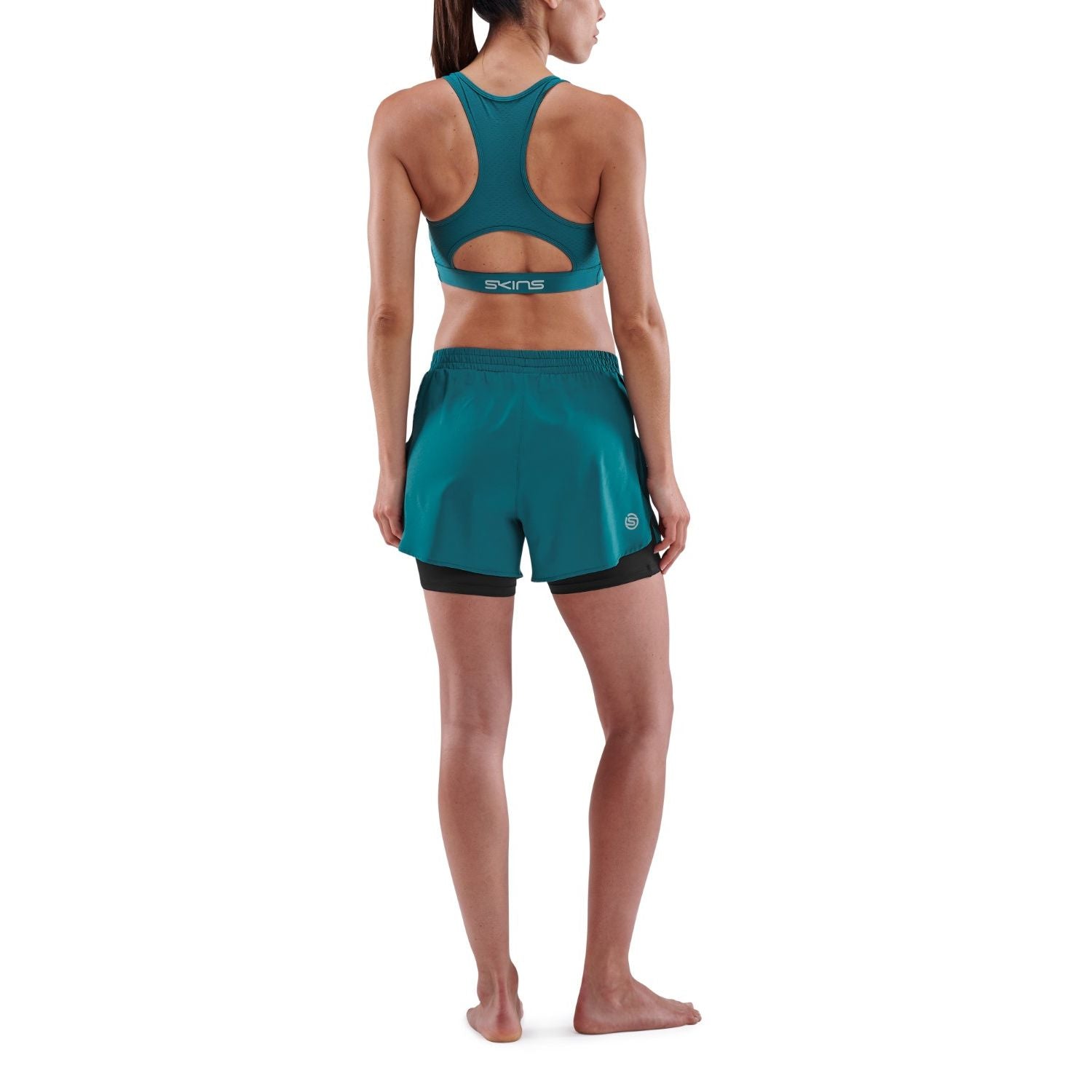 SKINS Women's Series-3 Active X-Fit Shorts - Teal – SKINS
